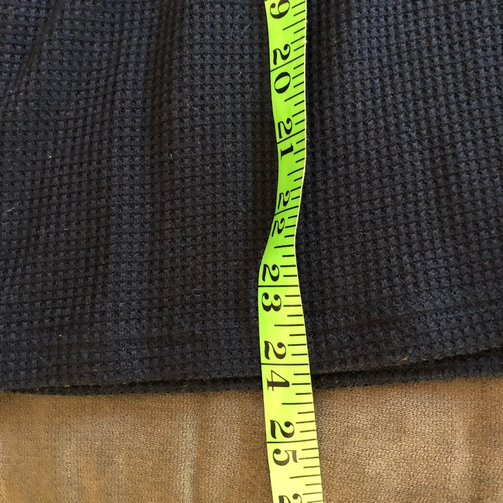 Navy blue half button down long sleeve - Picture 4 of 5